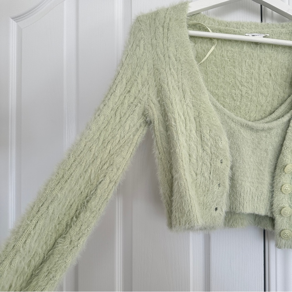 Garage Talisa Fuzzy Cami and Cardigan - Picture 7 of 14